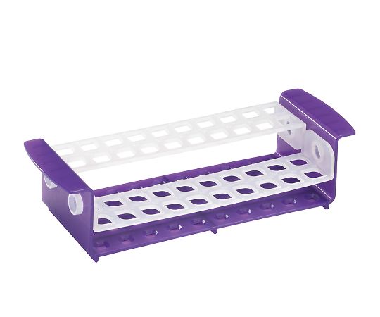 AS ONE 3-8667-01 Tube Rack (Teardrop Well) Purple/White