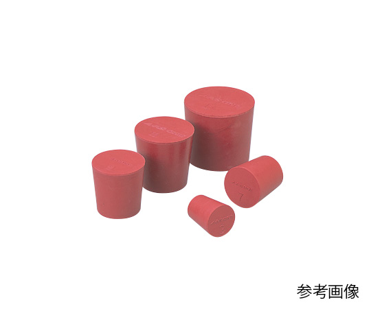 AS ONE 9-861-03 Size 3 LABORAN Red Rubber Plug 11 Pcs