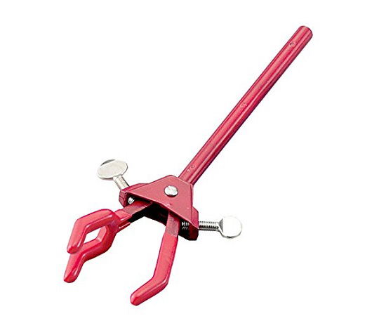 AS ONE 2-9823-02 Color Both Side Opening Clamp Small Red φ10 x 225mm