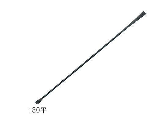 AS ONE 2-337-05 Fluorine Coating Micro Spatula Thick (180mm, Round thick, Stainless steel (SUS304), fluorine resin coating)