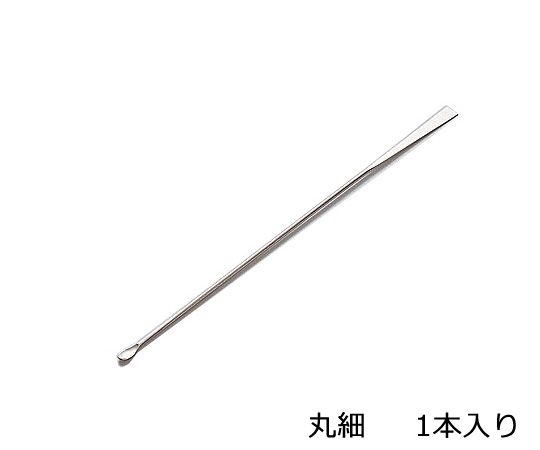 AS ONE 6-524-03 Micro Spatula 210mm Round Thin <span>Stainless Steel (SUS30</span>4)