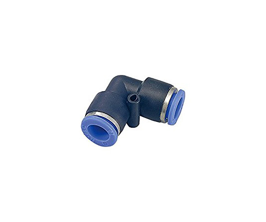 AS ONE 1-515-02 One Touch Pipe Fitting (PBT (polybutylene terephthalate), Union Elbow, φ6 mm)
