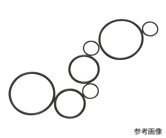 AS ONE 2-354-02 P-4 Fluorine Rubber O-Ring φ3.8/1.9mm