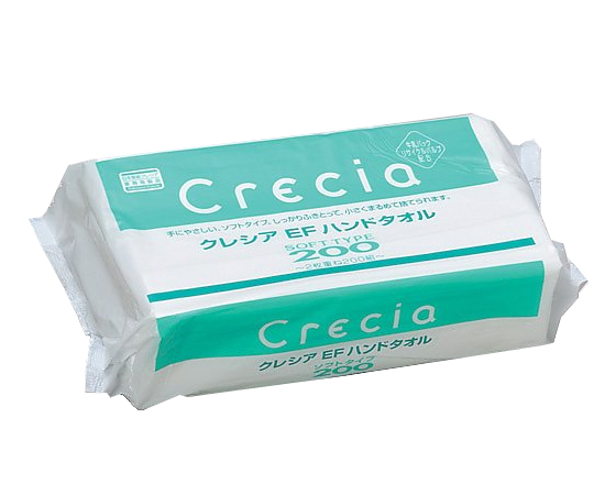 Khăn tay mềm Crecia EF (2 lớp, 218 x 230mm, 200 cái/ túi) NIPPON PAPER CRECIA 37005B