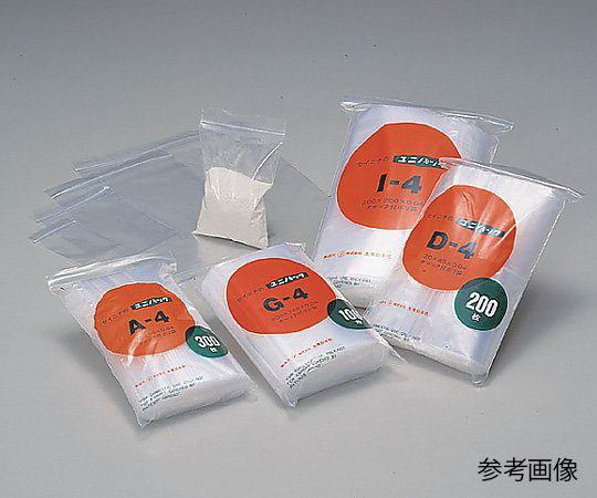 AS ONE 6-633-02 B-4 Zipper Pack (PE (Polyethylene), 60 x 85 x 0.04mm, 300 sheets)