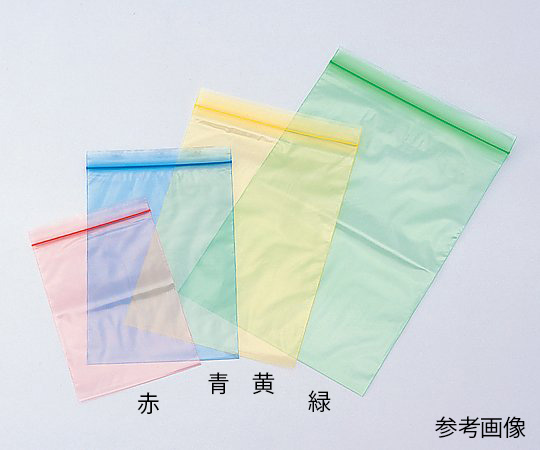 AS ONE 2-7808-06 F-4 Zipper Pack (UNI PACK) 120 x 170mm (Yellow Semi-Transparent) 100 sheets PE (Polyethylene)