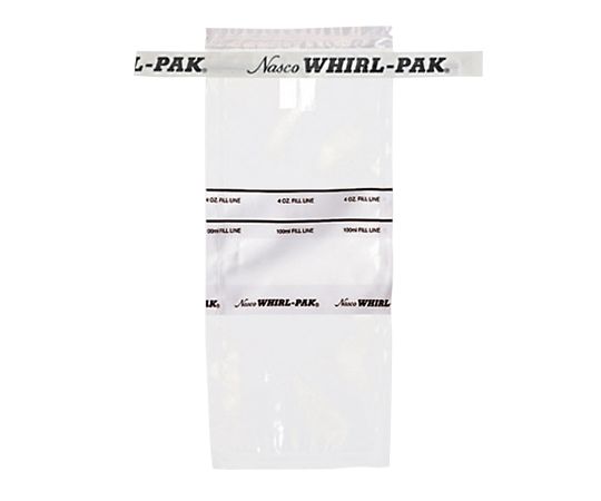 Nasco WHIRL-PAK B01062(WT)WA (Color Identification Type) White (PE (Polyethylene), 118mL, 75 x 185mm, 1box (500sheets))