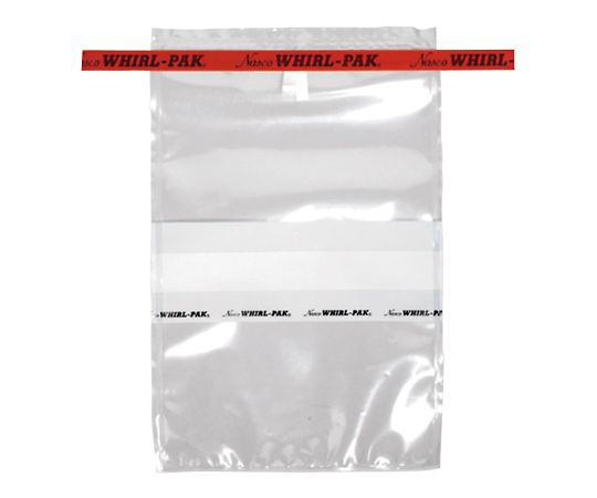 Nasco WHIRL-PAK B01297(RT)WA (PE (Polyethylene), 710mL, 150 x 230mm, 1box (500sheets)) (Color Identification Type) Red