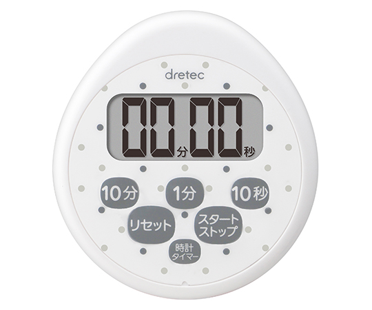 DRETEC T-565WT Waterproof Timer With Clock White