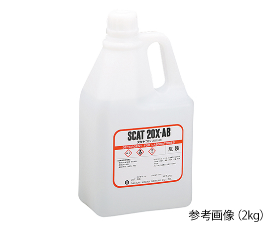 AS ONE 6-9603-10 20X-AB Liquid Detergent SCAT(R) Alkaline, Non-Phosphorus, Disinfectant Included 5kg