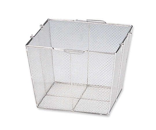 AS ONE 7-5332-01 Stainless Steel Square Cleaning Basket (Tapered) Extra-Large 400 Square (320 Square) x 300mm