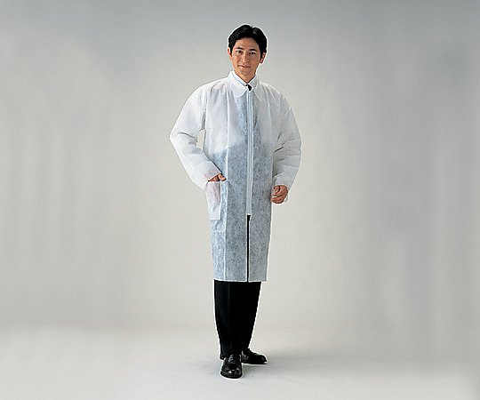 AS ONE 8-5665-01 Disposable Lab Coat For Men (Total Length About 106cm) 1 Piece