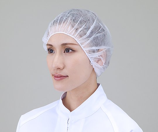 AS ONE 6-8648-01 White Cap Nurse Cap (PP (polypropylene) Spanbond, 1 box (100 pieces))