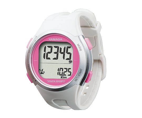 Đồng hồ đếm bước chân (màu trắng / hồng) YAMASA TOKEI KEIKI TM-500(W/P)