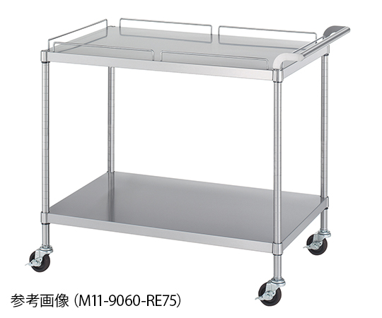 Xe đẩy dẫn điện 2 tầng thép không gỉ 750 x 600 x 800mm SINKO-LTD M11-7560-RE75