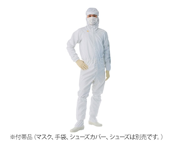 TOYO LINT FREE FD175C-01 Clean Room Hooded Coverall (Unisex) White 3L