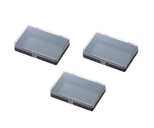 AS ONE 1-9408-24 Square Case With Hinge (Conductive + Antistatic, 87 x 57 x 19mm, 30pcs)
