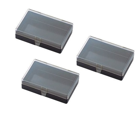 AS ONE 1-9408-25 Square Case With Hinge (Conductive + Antistatic, 100 x 65 x 28mm, 10pcs)