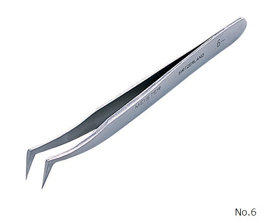 RUBIS No.6 Strong Precision Tweezers (Durax X46Cr13, 110mm)