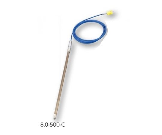 AS ONE 1-3944-01 K Sheath Thermocouple (φ8.0 x 300mm, 0 - 1050oC)