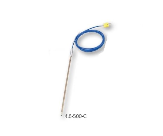 AS ONE 1-3945-03 K Sheath Thermocouple (φ6.4mm x 1000mm, 0 - 1000oC)