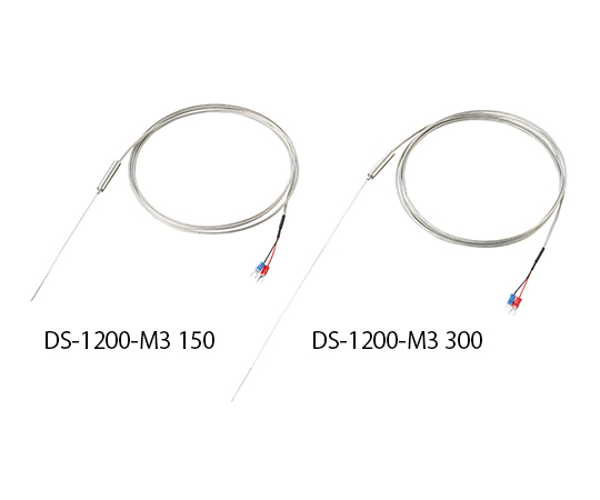 AS ONE 3-8922-02 DS-1200-M3 100 Ultra Fine K Thermocouple (Sheath Type) (φ0.5 x 100mm, 50 - +650oC)