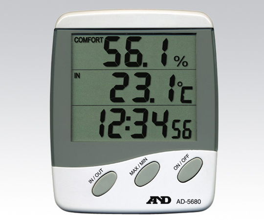 Nhiệt ẩm kế (-10 - +50oC (internal), -50 - +70oC (external) / 20 - 100%RH) A&D (AND) AD-5680