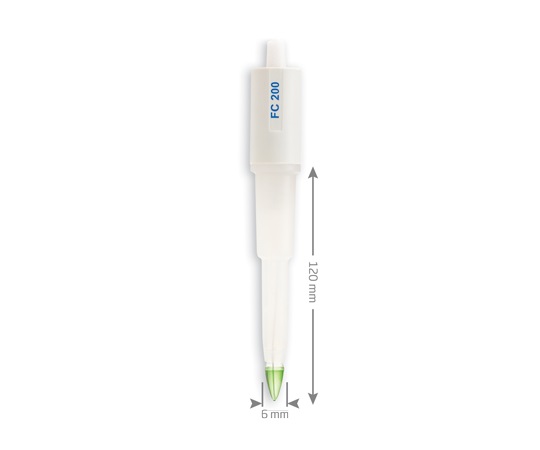 Hanna Instruments FC202D pH/<span>Thermometer</span> HI (For Semi-Solid Product, Dairy Product) Electrode pH/Temperature (φ6 x 75mm)