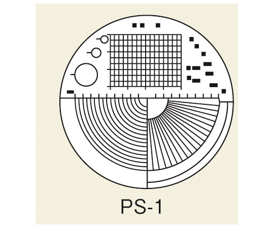 PEAK PS-1 Scale Loupe Scale Plate for 10X