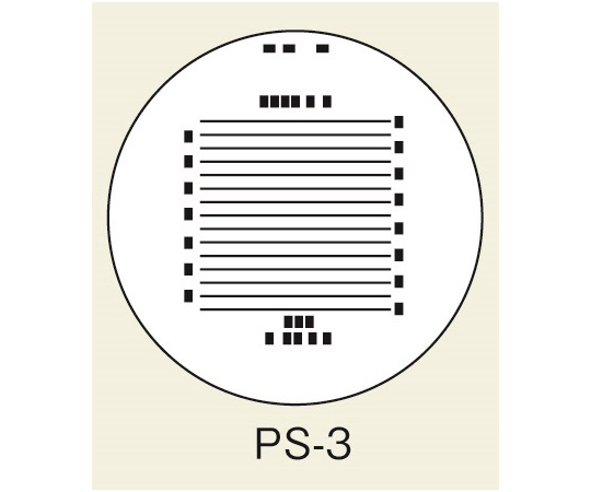 Thước đo tỷ lệ scale kính lúp 10X, φ35mm PEAK PS-3