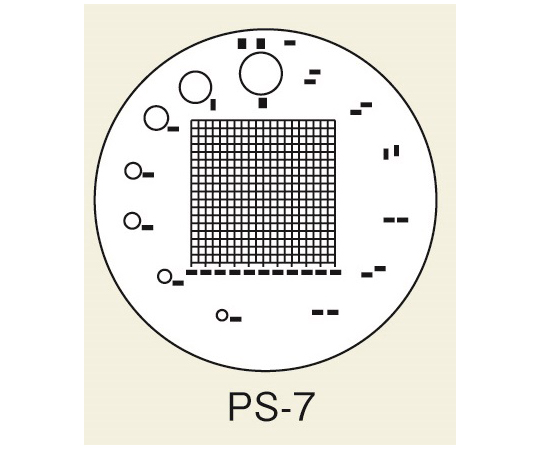Thước đo tỷ lệ scale kính lúp 7X, φ26mm PEAK PS-7