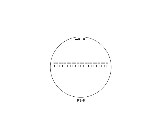 Thước đo tỷ lệ scale kính lúp 10X, φ35mm PEAK PS-8