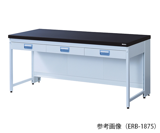 AS ONE 3-4129-04 ERB-1860 Side Laboratory Bench Steel Type, Suspension Drawer 1800 x 600 x 800mm