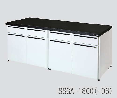 AS ONE 3-4468-02 SSGA-600 Side Laboratory Bench Steel Unit, Flat Type 600 x 750 x 800mm