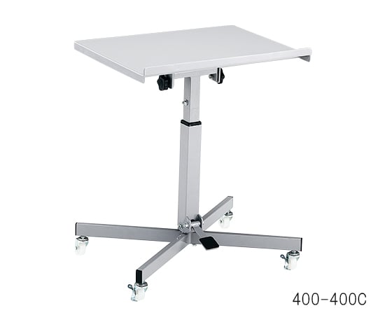 AS ONE 3-6624-01 400-400C Elevating/Tilt Workbench Gas Spring Lifting Type With Casters 400 x 400 x 670 to 810mm