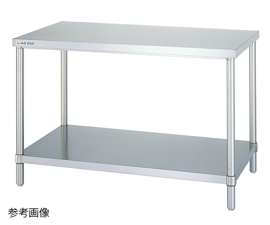 Bàn làm việc bằng thép không gỉ (450 x 600 x 800mm) AS ONE 1-5932-21 WB-6045SI