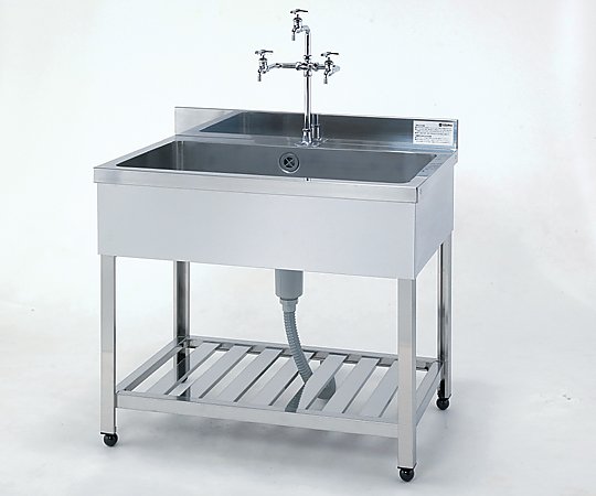 AS ONE 3-2014-03 HPK1-1500-430 Sink 1500 x 600 x 800mm (Stainless Steel (SUS430))