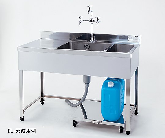AS ONE 3-2016-03 DHPK-1500-430 Sink (Stainless steel (SUS430), 1500 x 600 x 800mm)