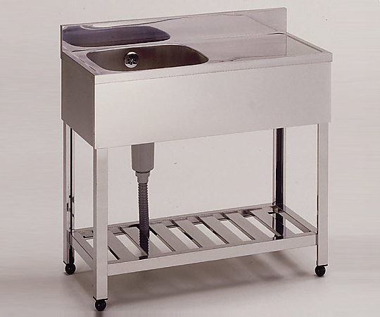 AS ONE 2-9895-01 KPM1-750 Sink (stainless steel (SUS430), 750 x 450 x 800mm)