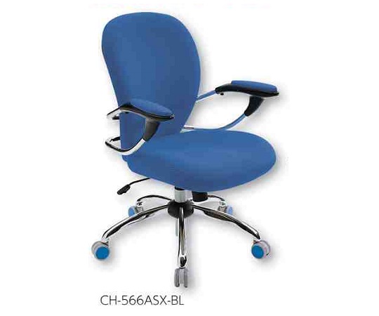 AS ONE 2-9377-01 CH566ASXBL Design Chair Blue (Gas cylinder type, 580 x 550 x 930 - 1020mm)