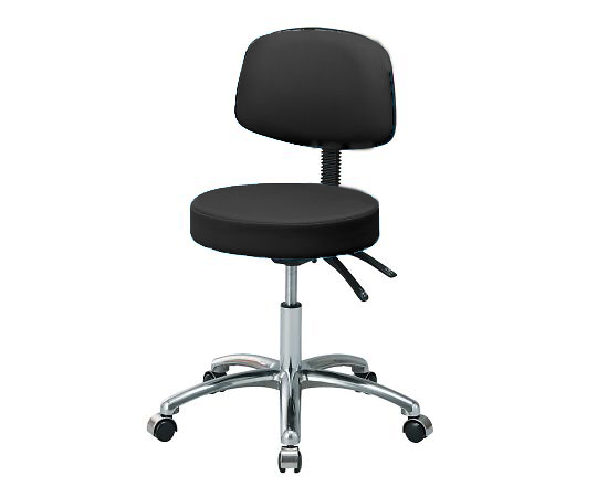AS ONE 3-9791-01 ASSTB121 Laboratory Antibacterial Colorful Chair Black (φ660 x 470 to 609mm)