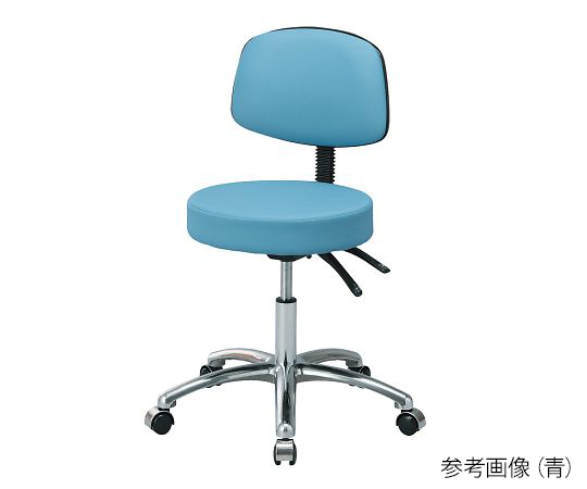 AS ONE 3-9791-02 ASSTB121 Laboratory Antibacterial Colorful Chair Blue (φ660 x 470 to 609mm)