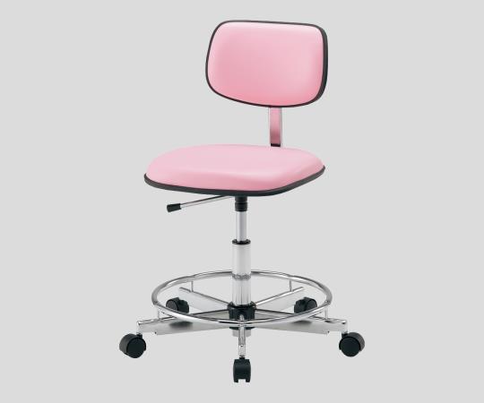 AS ONE 2-665-02 LSN-PR Colorful Standard Chair Pink with Ring (430 x 430 x 460 - 615mm)