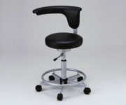 AS ONE 1-6203-02 CM117-IBK Working Chair Black (490 x 465 x 775 - 935mm)