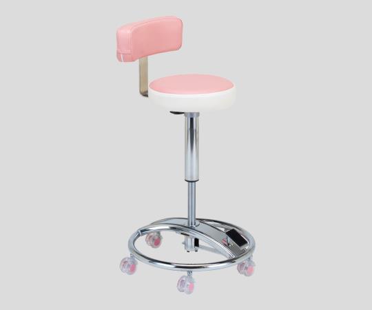 AS ONE 3-1470-01 CTC-STB Color Trend Chair with Back Pink (φ450 × 730 to 880mm)