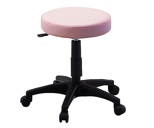 AS ONE 2-8029-03 GS010-VPI Round Chair DX Pastel Pink (φ380 x 420 - 515mm)