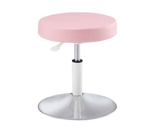 Ghế tròn (màu hồng, Φ380 x 400 - 530mm) AS ONE 3-6096-02 CH-1159XC