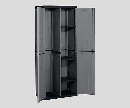 AS ONE 2-575-03 9598000 0444 06 Chemical-Resistant Cabinet (Tall Multi Space, Double Door) (PP (polypropylene), 680 x 390 x 1660mm)
