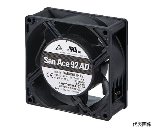 SANYO DENKI ST1-9AD0901M12 92mm Square x 38mm Thickness ACDC Fan Set M Speed Without Sensor
