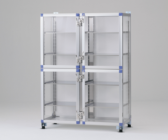 AS ONE 1-2988-02 GD-WNS Base-Isolated Desiccator Stainless Steel (Shelf board x 8, PMMA (acrylic), 1152 x 518 x 1586mm)